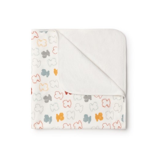 Arrullo Baby TOUS de suave tejido aterciopelado osos multicolor con terminaciones al tono. Ideal para envolver y mantener el calor del bebe en sus primeros meses de vida. COMPOSICION 80 Algodon 20 Pol...