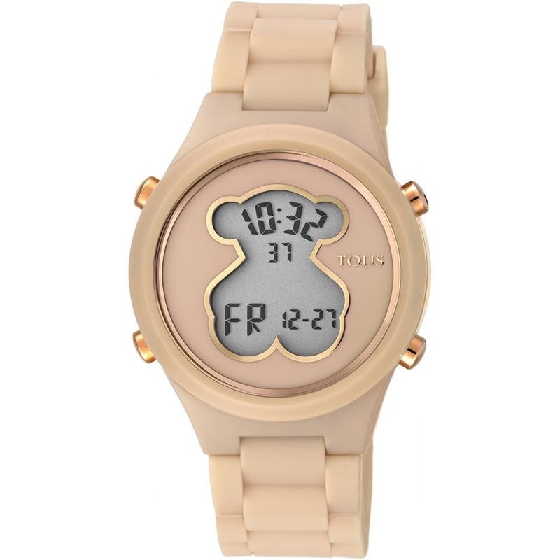 Reloj TOUS DigiBear para mujer en color nude fabricado en silicona. Este reloj combina el estilo deportivo y a la vez elegante y sofisticado de la marca TOUS en color nude dispone