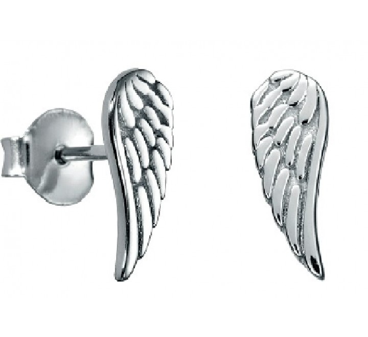 PENDIENTE PLATA ALAS LISAS PE4674
