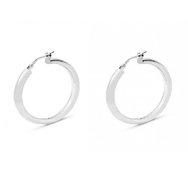 PENDIENTES PLATA ARO 3X40 RODIO PE5288R