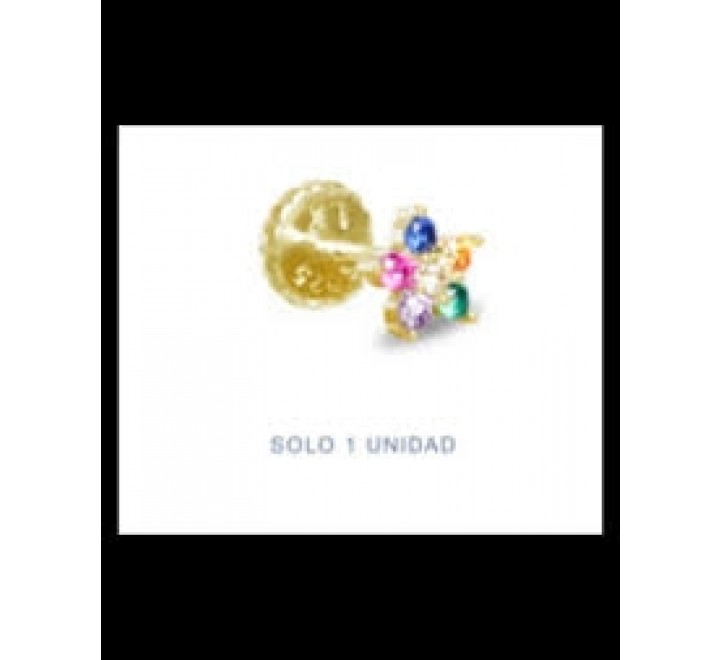 PENDIENTE LUXENTER PIR072Y2000 PLATA CHAPADA DEKTHY