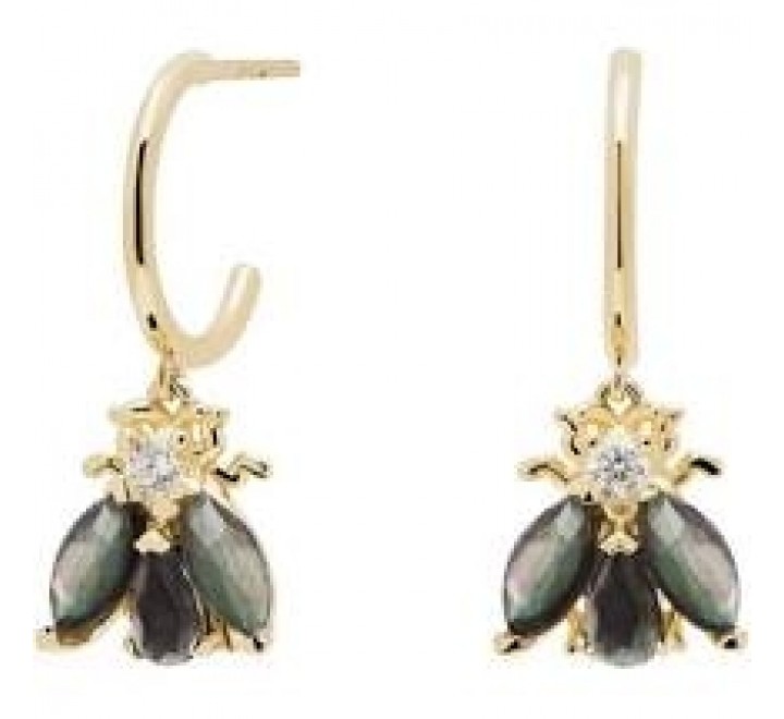 PENDIENTES PDPAOLA AR01-314-U PLATA CHAPADA PIEDRAS