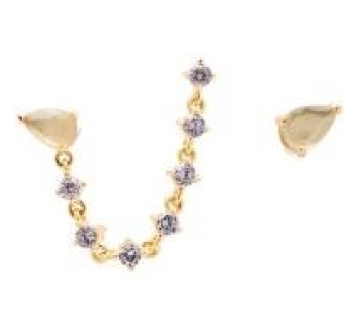 PENDIENTES PDPAOLA AR01-245-U PLATA CHAPADA CON PIEDRAS