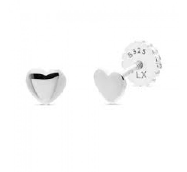 PENDIENTE LUXENTER PIR 03399900 PLATA CORAZON LISO ARDROB