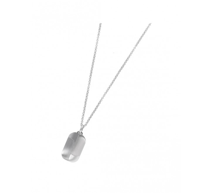 COLLAR MAREA ACERO PLACA MATE Y BRILLO D00107/48