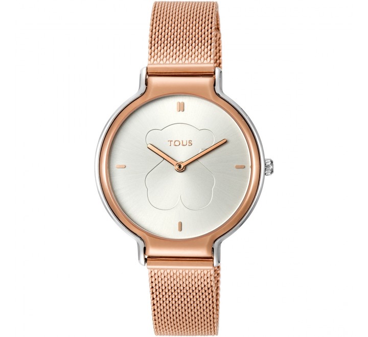 RELOJ TOUS 800350895 REAL BEAR ACERO ROSA