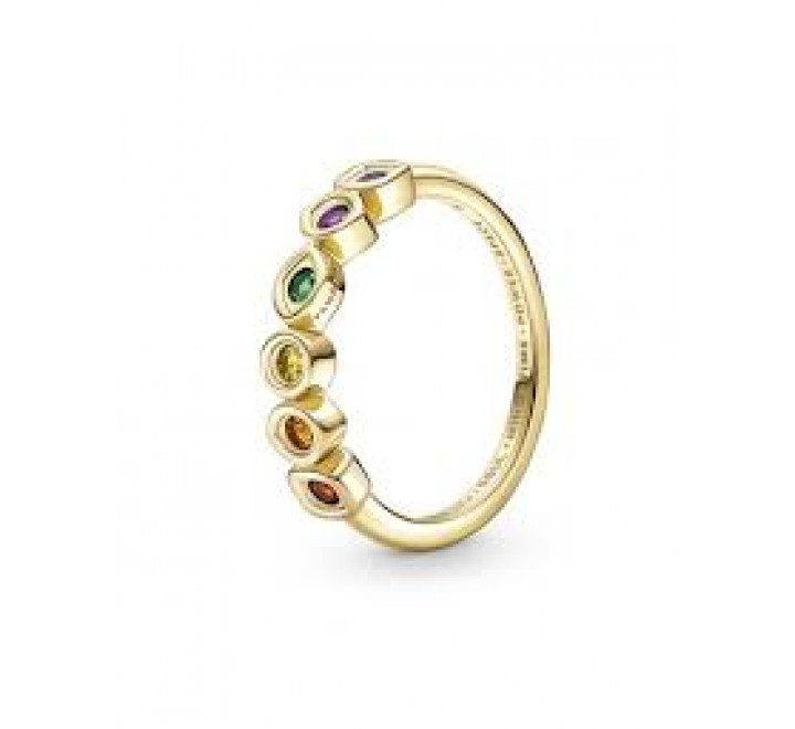 ANILLO PANDORA PLATA DORADA LOS VENGADORES Nº12 160779C01-52
