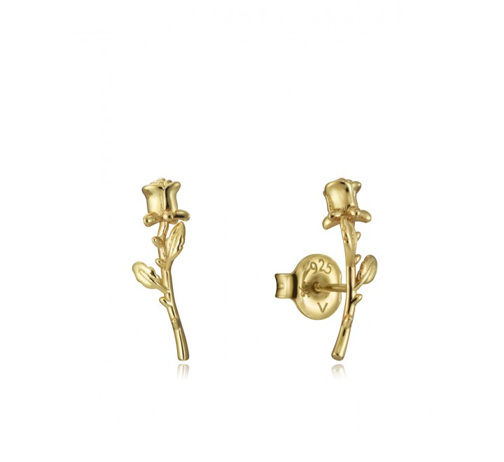 PENDIENTES VICEROY PLATA DORADA ROSA TREPADORA 13004E100-30