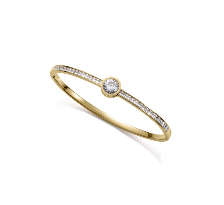 PULSERA VICEROY ACERO DORADO RIGIDA CIRCONITAS 1355P01012
