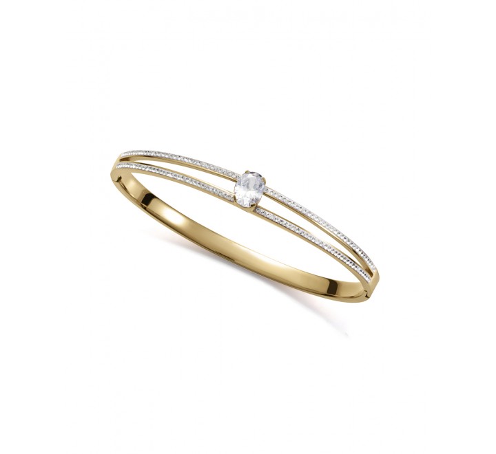 PULSERA VICEROY ACERO DORADO RIGIDA CIRCONITAS 1356P01012