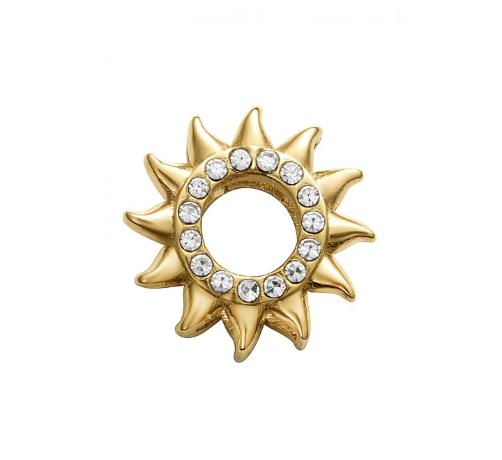 CHARMS VICEROY ACERO DORADO SOL con CIRCONITAS 1358M01012S