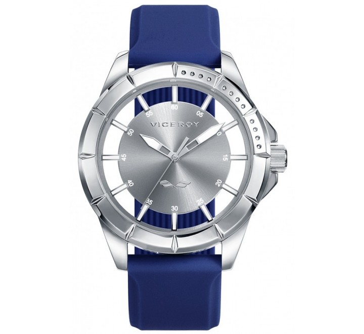 RELOJ VICEROY 401047-19 CAUCHO AZUL Y ACERO+ REGALO PULSERA
