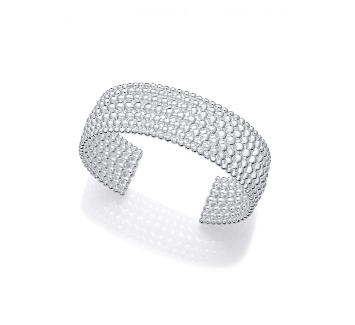 PULSERA ACERO BAÑADO EN PLATA ANCHA 14317P01000