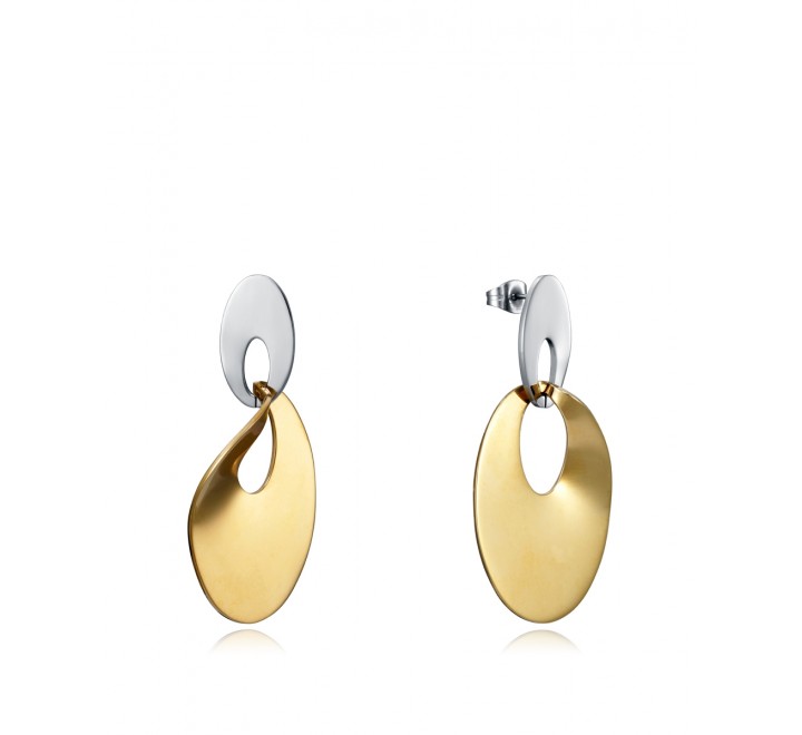 PENDIENTES VICEROY 15050E01012 ACERO DORADO OVALADOS