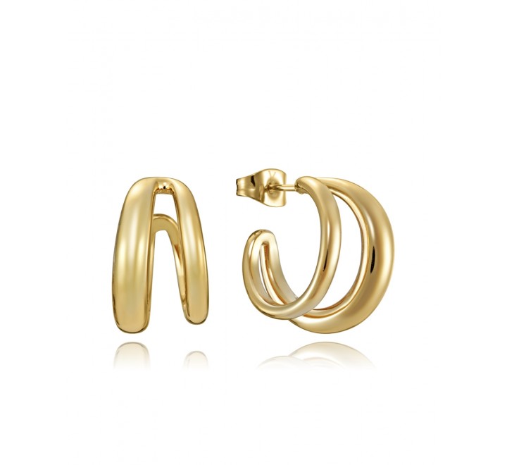 PENDIENTES VICEROY 15071E01012 ACERO DORADO DOBLE CRIOLLA