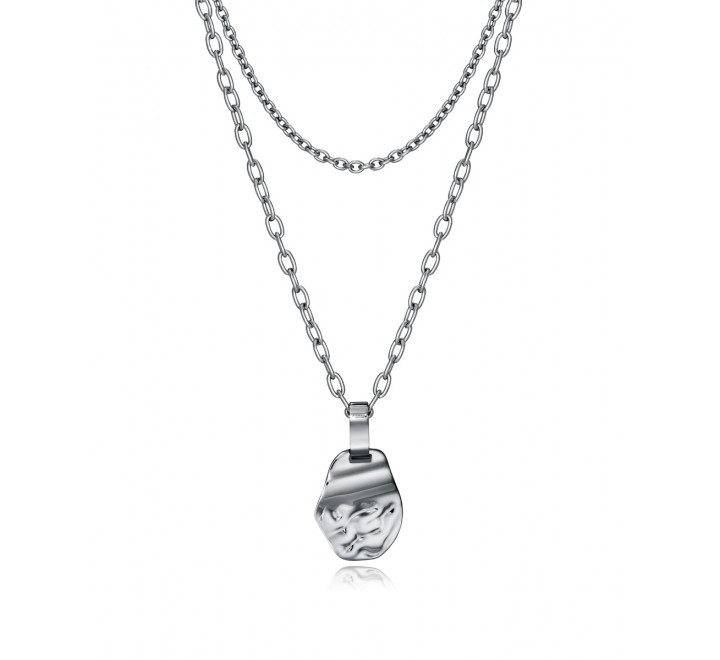 COLLAR VICEROY 15098C01000 DOBLE ACERO ARO DISCO FUNDIDO