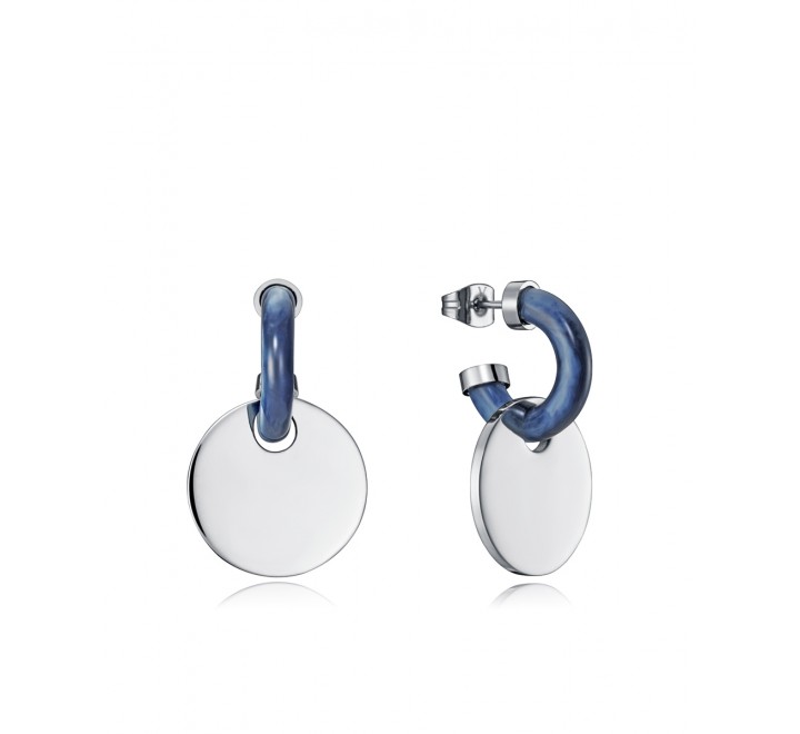 PENDIENTES VICEROY 15100E01010 ACERO ARO RESINA AZUL