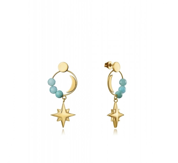 PENDIENTES VICEROY 15103E01012 ACERO SORADO ESTRELLA PIEDRAS