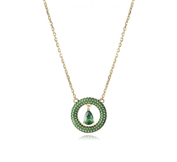 COLLAR VICEROY PLATA DORADA CIRCONITAS 15122C100-32