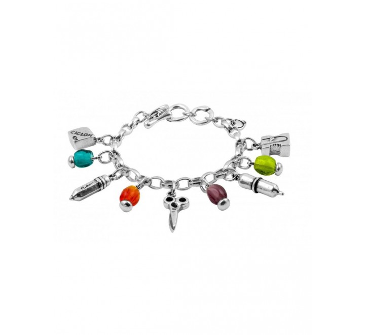 PULSERA CICLON MAESTRA CON CRISTAL MURANO COLORES 162176-99-0