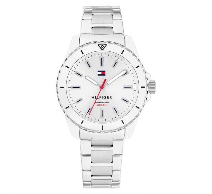 RELOJ TOMMY HILIGER ACERO ESFERA BLANCA 1720051