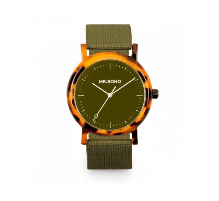 RELOJ MR BOHO ACETATO KAKI 00728660