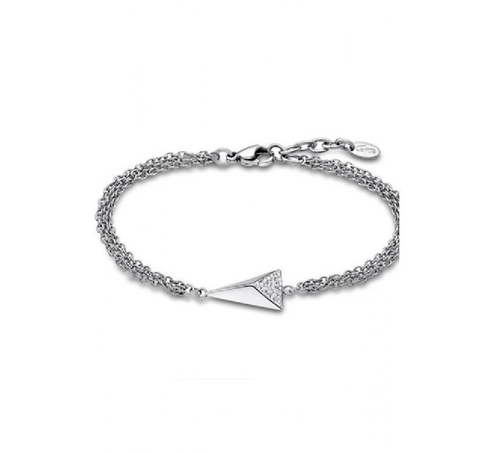 PULSERA LOTUS LS1904/2/1 ACERO TRIANGULO CIRCONITAS