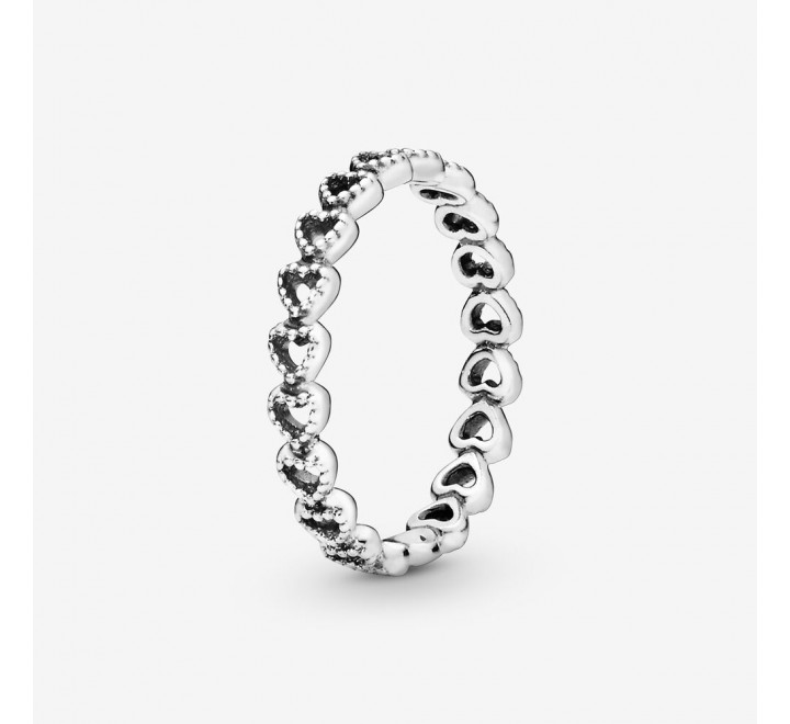ANILLO PANDORA 190980-48 N?8 PLATA CORAZONES