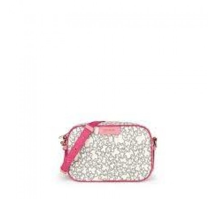 BANDOLERA TOUS 095900703 K MINI BEIGE-FUCSIA
