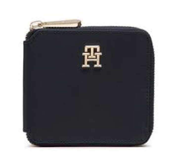 MONEDERO TOMMY HILFIGER AZUL LOGO DORADO AW0AW14644 DW6