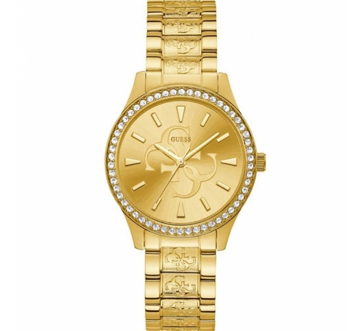 RELOJ GUESS W1280L2 ACERO CHAPADO DORADO BISEL CIRCONITAS
