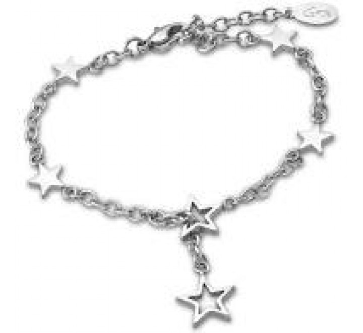 PULSERA LOTUS LS1921/2/1 ACERO ESTRELLAS LISAS