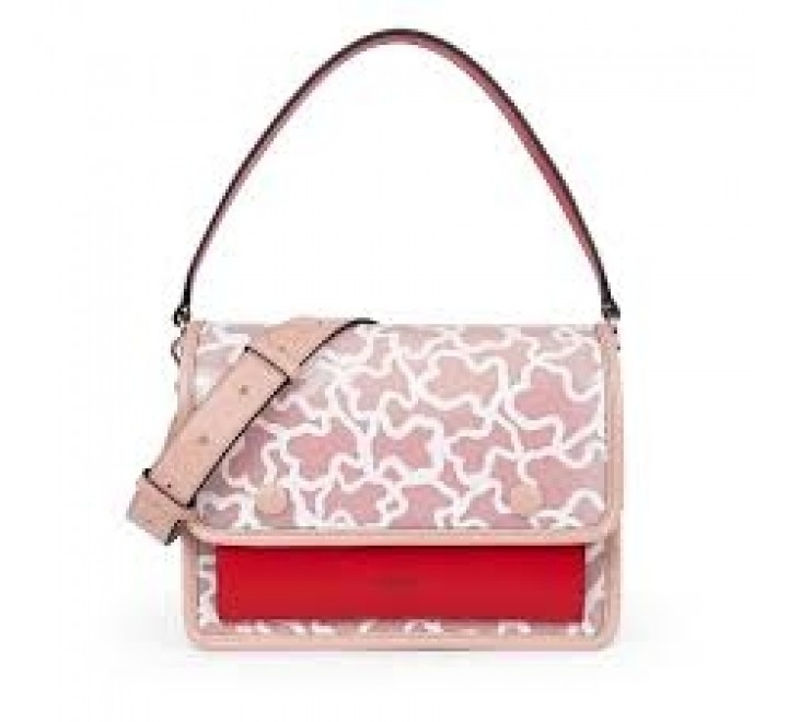 BANDOLERA TOUS M 095900738 AUDREE VINYL TRANS-ROSA