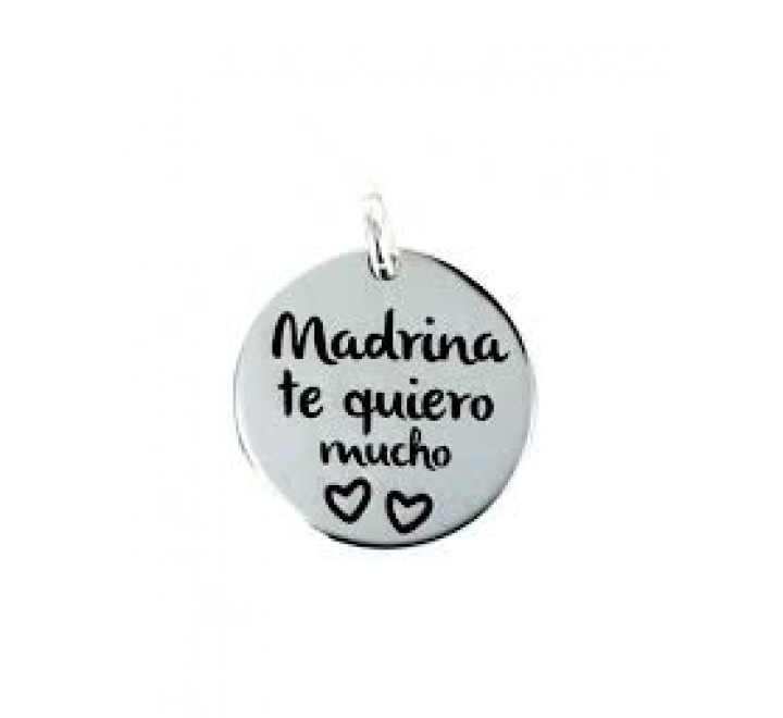 COLGANTE PROMOJOYA 9094987 PLATA MY LIFE DISCO 18 MM