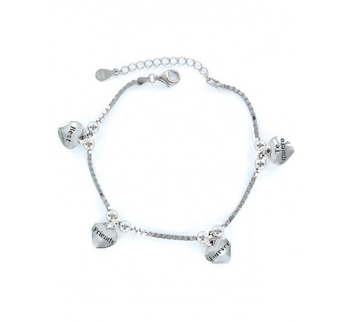PULSERA PROMOJOYA 9101772 PLATA AMISTAD CADENA VENECIANA