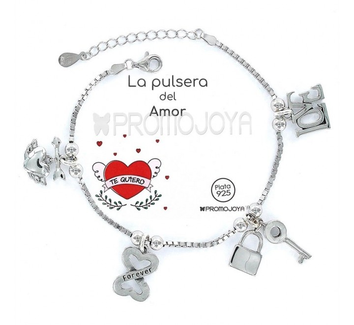 PULSERA PROMOJOYA 9105670 PLATA AMOR CADENA VENECIANA