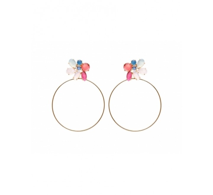 PENDIENTES AROS PDPAOLA AR01-062-U PLATA CHAPADA