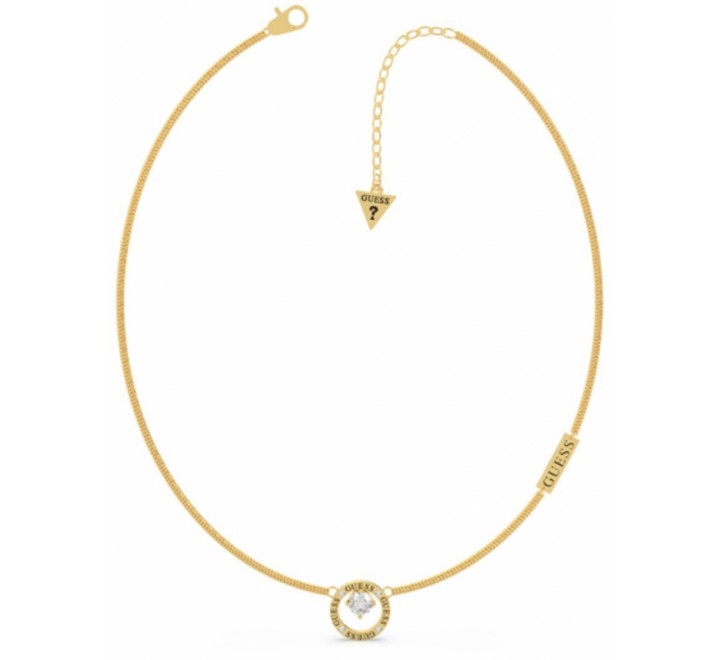 GARGANTILLA GUESS UBN20122 ACERO CHAPADO DORADO Y CIRCONITA