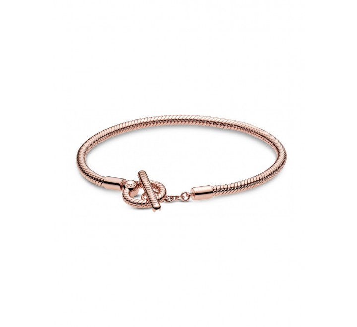 PULSERA PANDORA 589087C00-18 PLATA ROSADA
