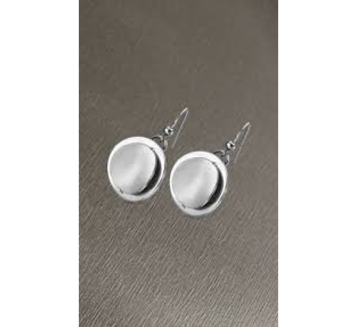 PENDIENTES LOTUS LS1900/4/1 ACERO CIRCULO BRILLO Y MATE