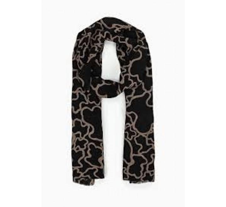 FOULARD TOUS 695920090 180X70 KAOS NEGRO