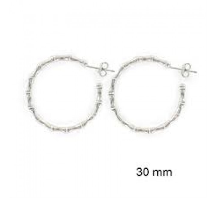 PENDIENTES PROMOJOYA 9109812 PLATA ARO BAMBU CIERRE PRESION