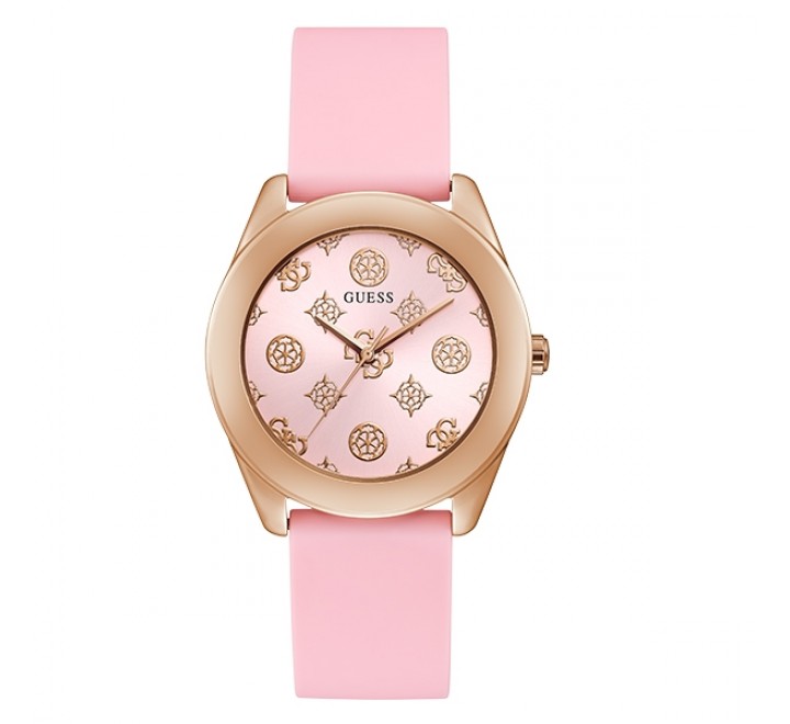RELOJ GUESS GW0107L5 CAUCHO ROSA CAJA CHAPADO ROSADO
