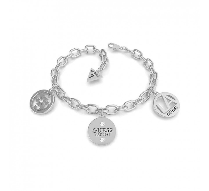 PULSERA GUESS UBB79050-S ACERO CON TRES COLGANTES