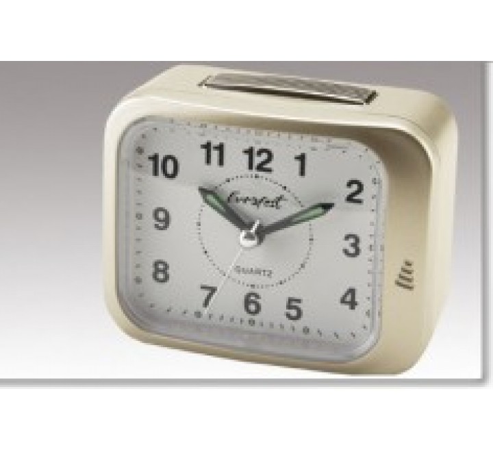 DESPERTADOR EURFEST SILENCIOSO COLOR CHAMPAGNE FB0109/B