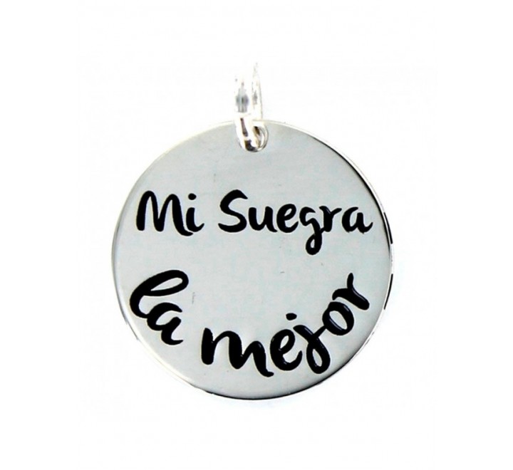COLGANTE PROMOJOYA 9094993 PLATA MY LIFE DISCO 18 MM