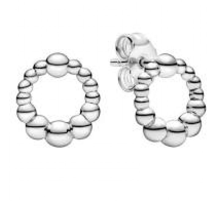 PENDIENTES PANDORA PLATA REDONDO BOLITAS 298683C00