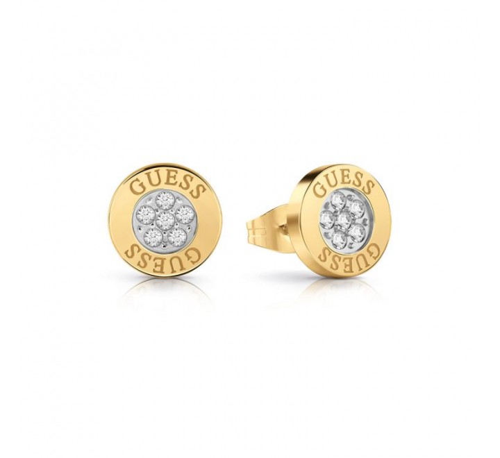 PENDIENTES GUESS ACERO DORADO REDONDO JUBE02158JWYGT-U