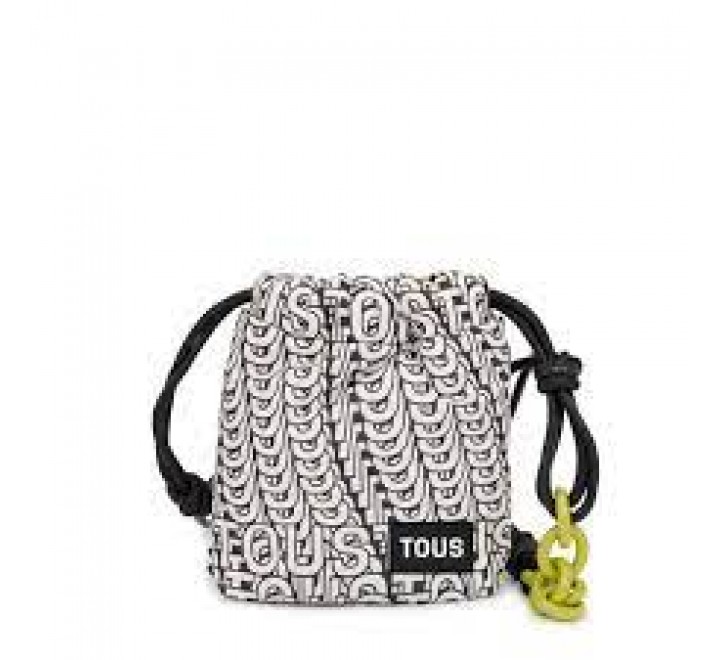 MINI BOLSO TOUS CLOUD SOFT NEGRO-BLANCO 2001853001 395901528