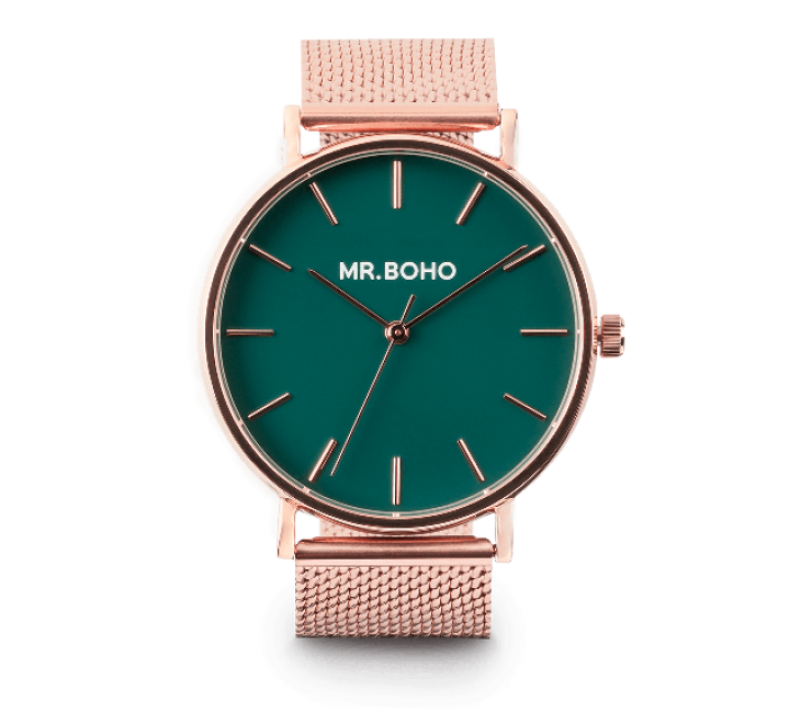 RELOJ MR BOHO CABALLERO ACERO ROSADO 00728292